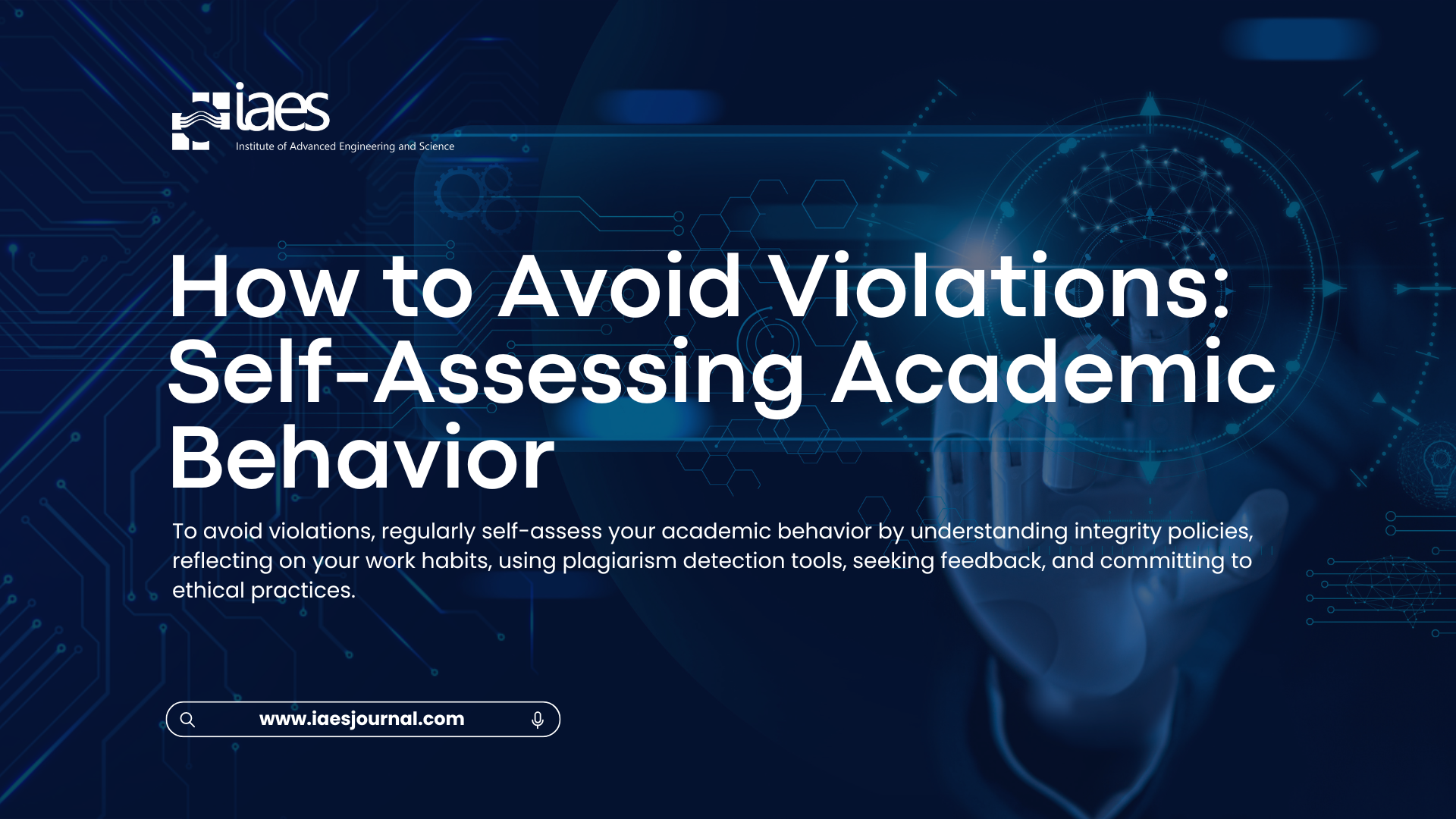 How to Avoid Violations: Self-Assessing Academic Behavior